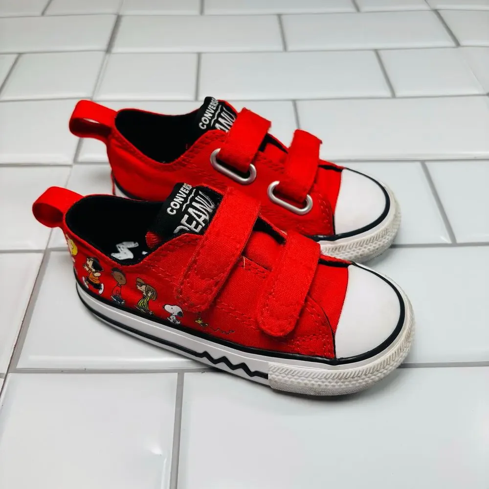 Converse x Peanuts Chuck Taylor All‎ Star 2V Lo Shoes A01870F Size 7